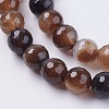 Natural Striped Agate/Banded Agate Beads Strands X-G-G581-10mm-11-3