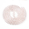 Baking Paint Transparent Glass Beads Strands LS-DGLA-N006-6mm-02-2