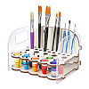 Acrylic & Wood Oil Painting Brush Pen Storage Rack ODIS-WH0043-245-1