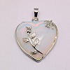 Heart Opalite Pendants X-GP356-5-3