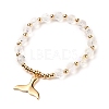 Ocean Theme Brass Charm Bracelets BJEW-JB05571-2