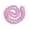 Electroplate Transparent Glass Beads Strands EGLA-Q136-01A-13-2