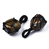 Natural Tiger Eye Pendants G-N0326-93C-3
