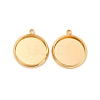 Brass Pendant Cabochon Settings KK-F898-20C-G-1