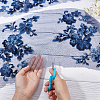 2 Sets Flower Polyster Embroidery Ornaments Accessories DIY-GF0005-70B-3