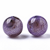Transparent Crackle Acrylic Beads CACR-N003-04E-01-2