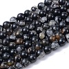 Natural Black Tourmaline Beads Strands G-F666-05A-8mm-1