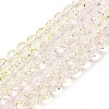 Transparent Painted Glass Beads Strands X1-DGLA-A034-T6mm-A25-2