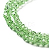 Electroplate Transparent Glass Beads Strands EGLA-A035-T3mm-A09-3