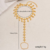Brass Hollow Flower Tassel Anklets with Toe Chains for Women's Summer Dress OQ1163-5