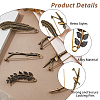 6Pcs 6 Styles Alloy Brooches for Clothes Backpack JEWB-HS0001-02-4