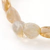 Natural Citrine(Dyed & Heated) Beads Stretch Bracelets BJEW-JB05879-01-2
