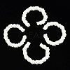 Polymer Clay Twist Rope Open Ring CLAY-N010-031-01-1