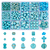 15 Styles Synthetic Turquoise & Natural Magnesite Beads Sets TURQ-AR0001-52-1