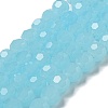 Imitation Jade Glass Beads Stands EGLA-A035-J8mm-D09-1