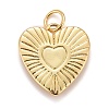 Rack Plating Real 18K Gold Plated Brass Pendants KK-E260-01G-X-2