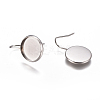 Non-Tarnish 304 Stainless Steel Earring Hooks STAS-F227-22C-P-2