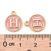 Golden Plated Alloy Enamel Charms LS-ENAM-S118-07H-3