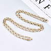 Brass Cable Chains Necklace Making MAK-N034-004A-G-4