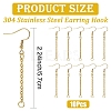 304 Stainless Steel Earring Hook EJEW-YW00016-01-3