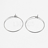 316 Surgical Stainless Steel Hoop Earrings Findings STAS-I097-050C-2