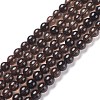 Natural Smoky Quartz Beads Strands G-C076-6mm-4-4