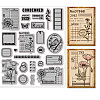 Rubber Clear Stamps DIY-WH0251-009-1