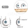Alloy Hollow Moon Big Pendants FIND-NB0002-45-3