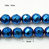 Non-Magnetic Synthetic Hematite Beads Strands G-C018-8mm-2