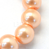 Baking Paint Pearlized Glass Pearl Round Bead Strands HY-Q003-4mm-18-3