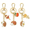 Hedgehog Alloy Enamel Keychain KEYC-YW00070-01-2