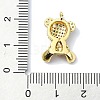 Rack Plating Brass Pave Cubic Zirconia Pendants KK-M282-40G-3