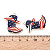 Independence Day Alloy Enamel Pendants ENAM-T022-45KCG-3