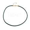 Braided Round Imitation Leather Bracelets Making BJEW-H610-01G-16-1