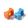 UV Plating Opaque Acrylic European Beads SACR-Z007-01I-2
