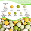100Pcs Silicone Beads SIL-PA0001-39C-2