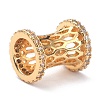 Brass Micro Pave Cubic Zirconia Pendants ZIRC-O044-15G-3