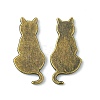 Alloy Kitten Cabochons PALLOY-WH0051-01AB-06-1