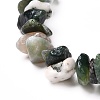 Natural Mixed Stone Chip Beaded Stretch Bracelets for Girl Women BJEW-JB06647-9