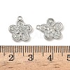 Christmas Brass Micro Pave Clear Cubic Zirconia Pendants KK-A280-03G-P-3