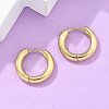 Ion Plating(IP) 304 Stainless Steel Huggie Hoop Earrings EJEW-F111-16mm-G-5