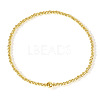 Bohemia Brass Round Beaded Stretch Bracelets TK0566-35-1