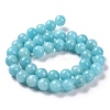 Natural Mashan Jade Round Beads Strands G-D263-8mm-XS28-5