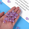 1-Hole Transparent Acrylic Buttons MACR-S373-129-C06-3