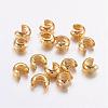 Brass Crimp Beads Covers KK-H290-NFG-NF-1