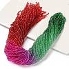 Transparent Painted Glass Beads Strands X1-DGLA-A034-T2mm-A24-1
