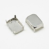 Non-Tarnish 201 Stainless Steel Sew on Prong Settings STAS-T032-05-13x18mm-2