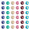 96Pcs 6 Styles Dyed Natural and Synthetic Imperial Jasper Dyed Beads G-TA0002-40-3