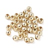 Rack Plating Brass Round Beads KK-A235-01G-02-1