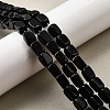Natural Black Onyx Beads Strands G-F791-C03-1